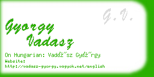 gyorgy vadasz business card